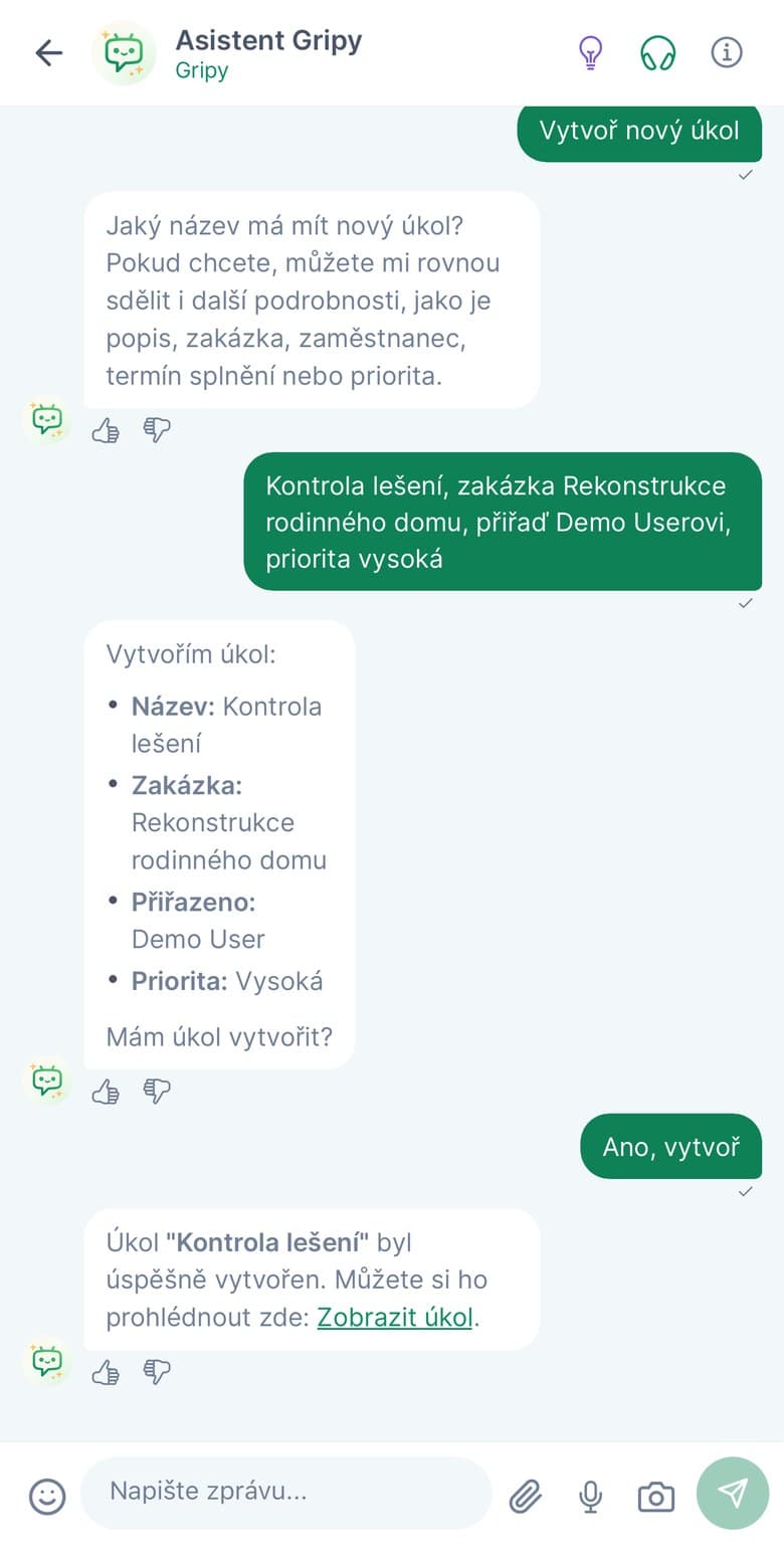 Řeknete, co potřebujete — asistent to udělá